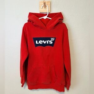 Levi's Vibrant Red Fleece Hoodie